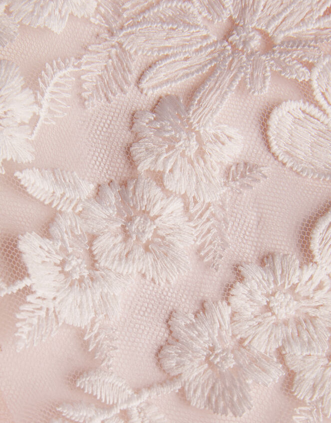 Felicity Embroidered Mesh Cardigan, Pink (PINK), large