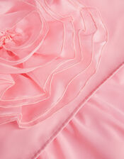 3D Flower Crop Top and Skirt Prom Set, Pink (PALE PINK), large