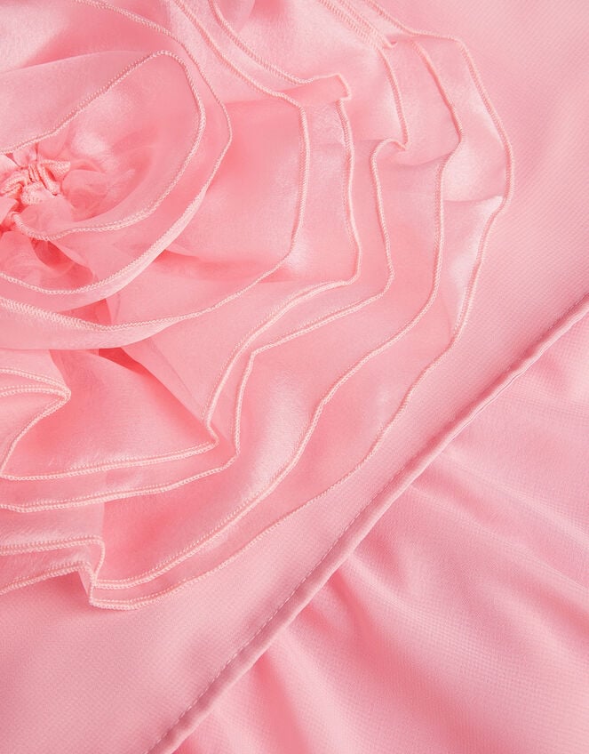 3D Flower Crop Top and Skirt Prom Set, Pink (PALE PINK), large