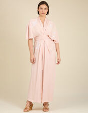 Tallulah and Hope Longer-Length Tie Dress , Pink (PINK), large