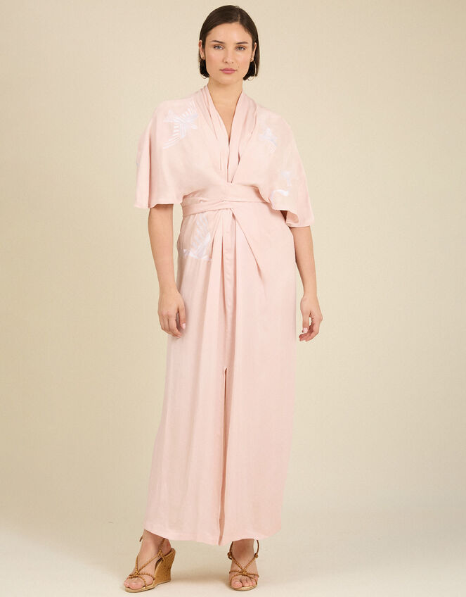 Tallulah and Hope Longer-Length Tie Dress , Pink (PINK), large