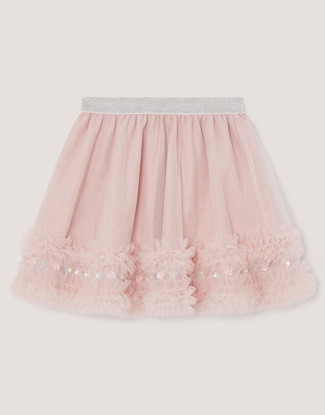 Carolyn Embellished Ruffle Skirt, Pink (PINK), large