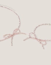 Beaded Bow Necklace & Bracelet Set, , large