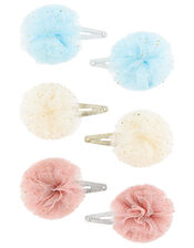 Pom-Pom Hair Clip Multipack, , large