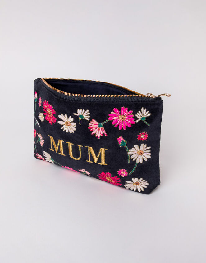Elizabeth Scarlett 'Mum' Embroidered Pouch, , large