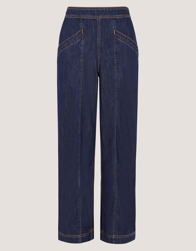 Harper Regular Wide Leg Jeans, Blue (INDIGO), large