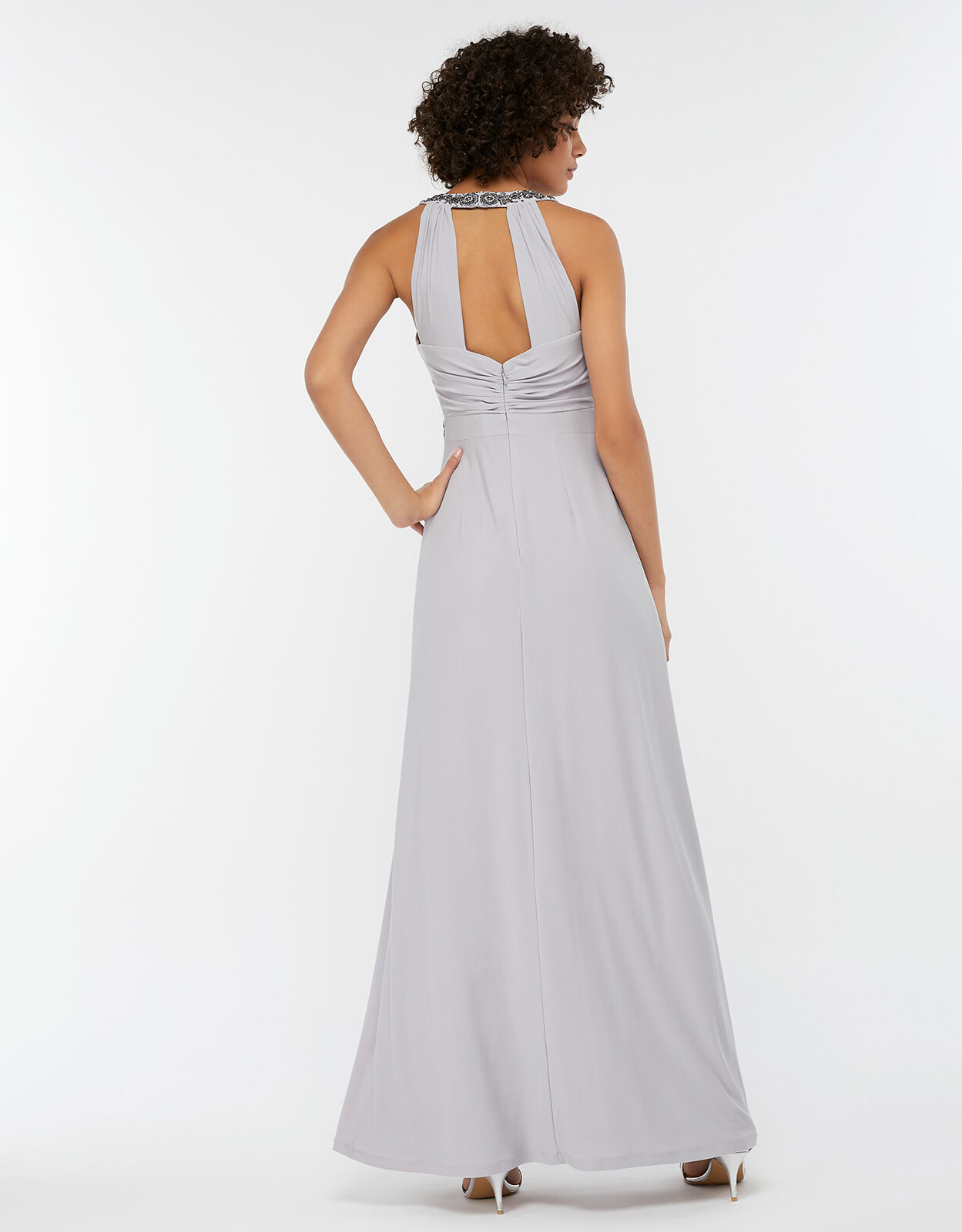 Monsoon silver bridesmaid dress hot sale