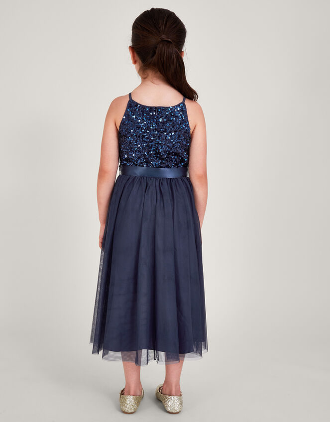 Truth Sequin Occasion Dress , Blue (NAVY), large