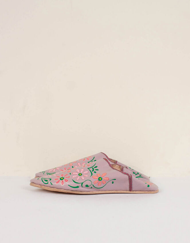 Bohemia Design Artisan Leather Slippers, Pink (PINK), large