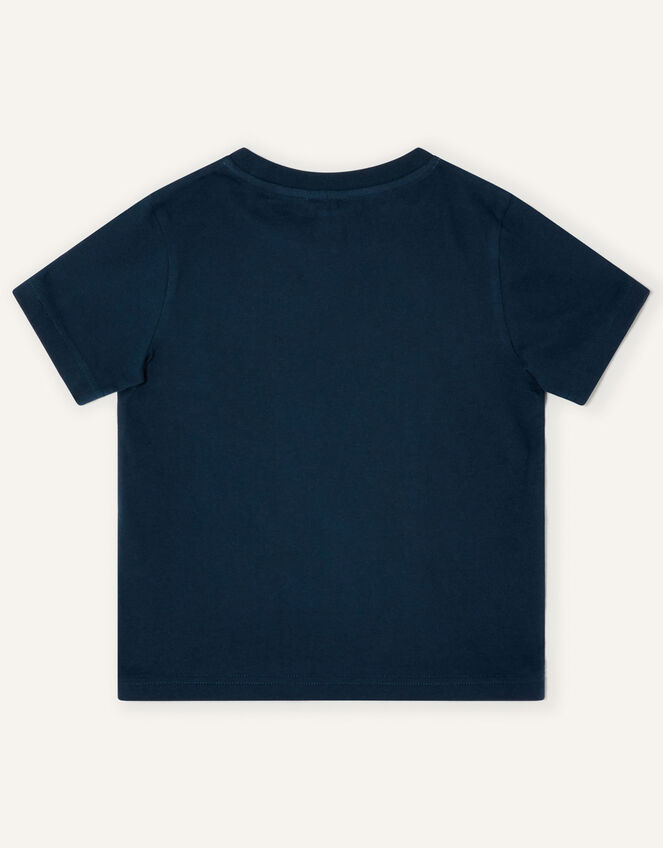 Palm Animal T-Shirt, Blue (NAVY), large