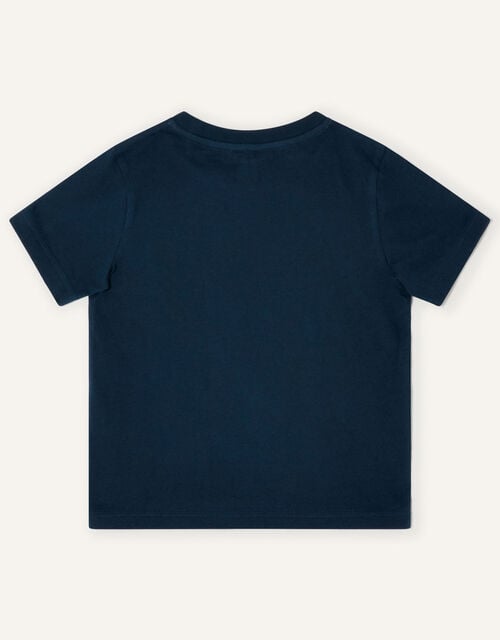 Palm Animal T-Shirt, Blue (NAVY), large