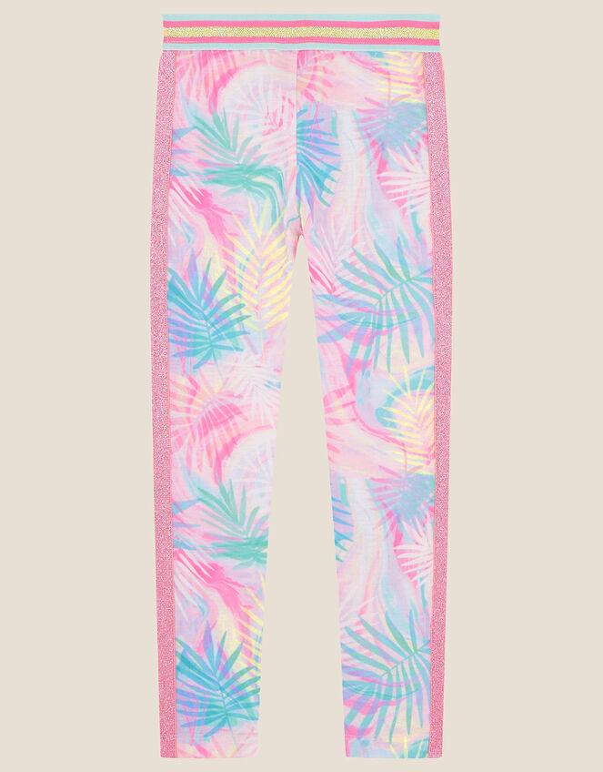 Active Palm Print Leggings , Pink (PINK), large