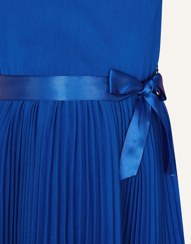 Rubina Pleated Dress, Blue (BLUE), large