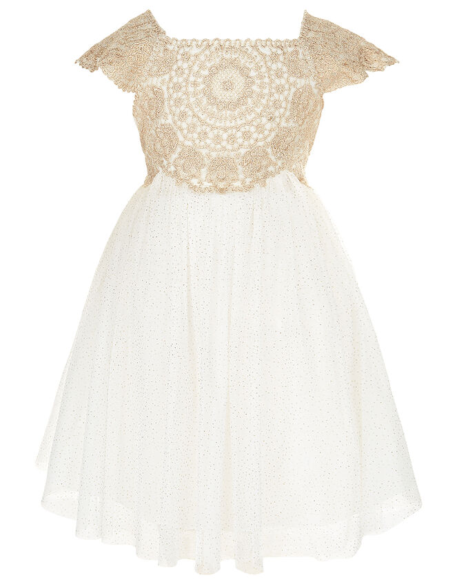 Baby Estella Dress, Gold (GOLD), large