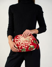 One Hundred Stars Chrysanthemum Velvet Pouch, , large