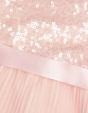 Keita Embellished Plisse Dress, Pink (PINK), large