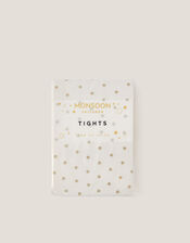Glitter Spot Tights, Gold (GOLD), large