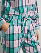 Cleo Check Pyjama Set, Teal (TEAL), large