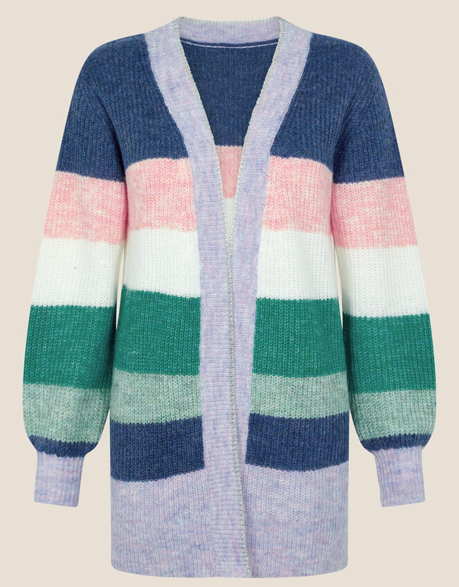 Stripe Cardigan, Green (GREEN), large