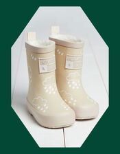 Grass and Air Colour-Revealing Wellies, Natural (STONE), large