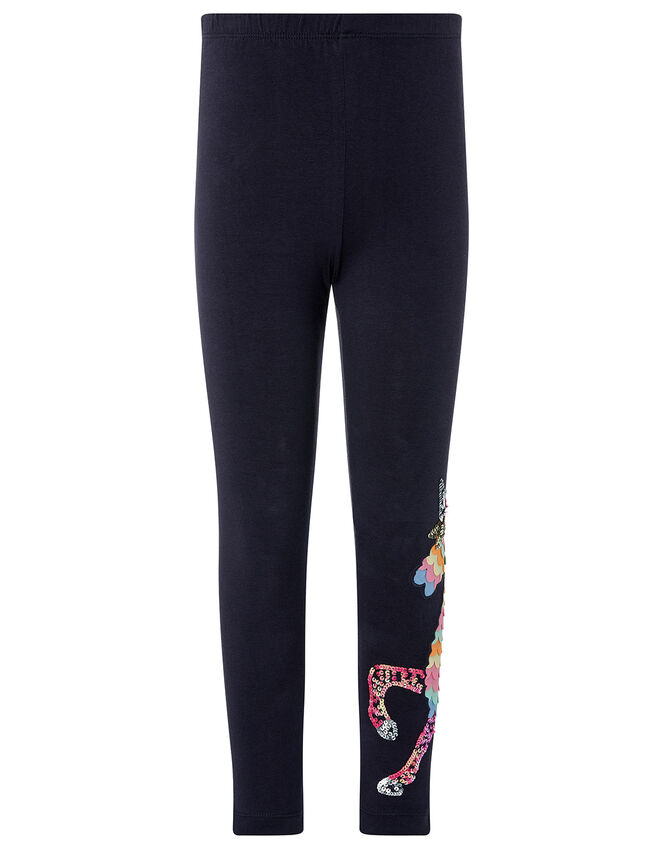 Unicorn Pinata Sequin Leggings, Blue (NAVY), large