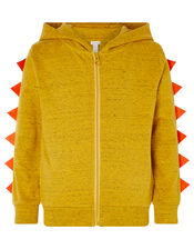 Lion Zip-Through Hoody, Yellow (MUSTARD), large