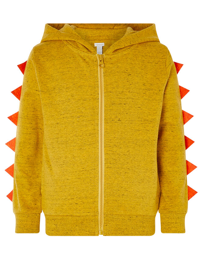 Lion Zip-Through Hoody, Yellow (MUSTARD), large