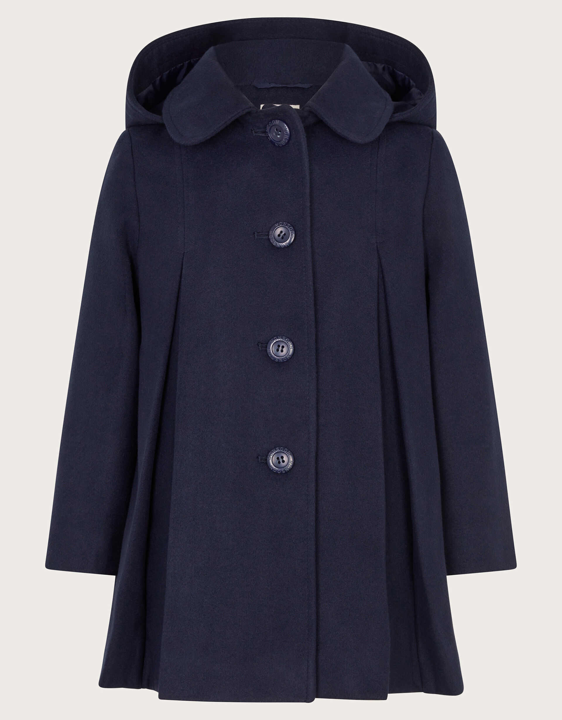 Round collar coat clearance