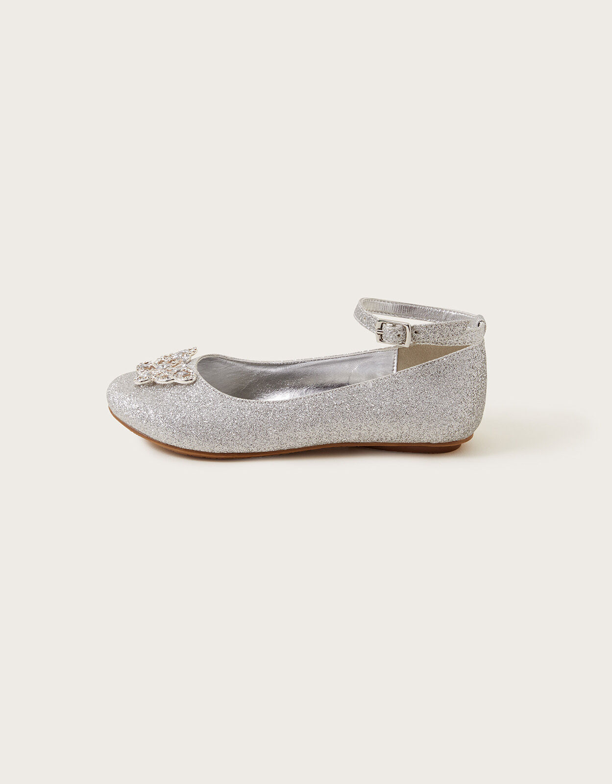 Silver bling 2024 flats