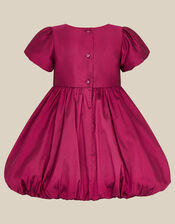 Baby Velvet Bow Bubble Hem Party Dress, Red (RED), large