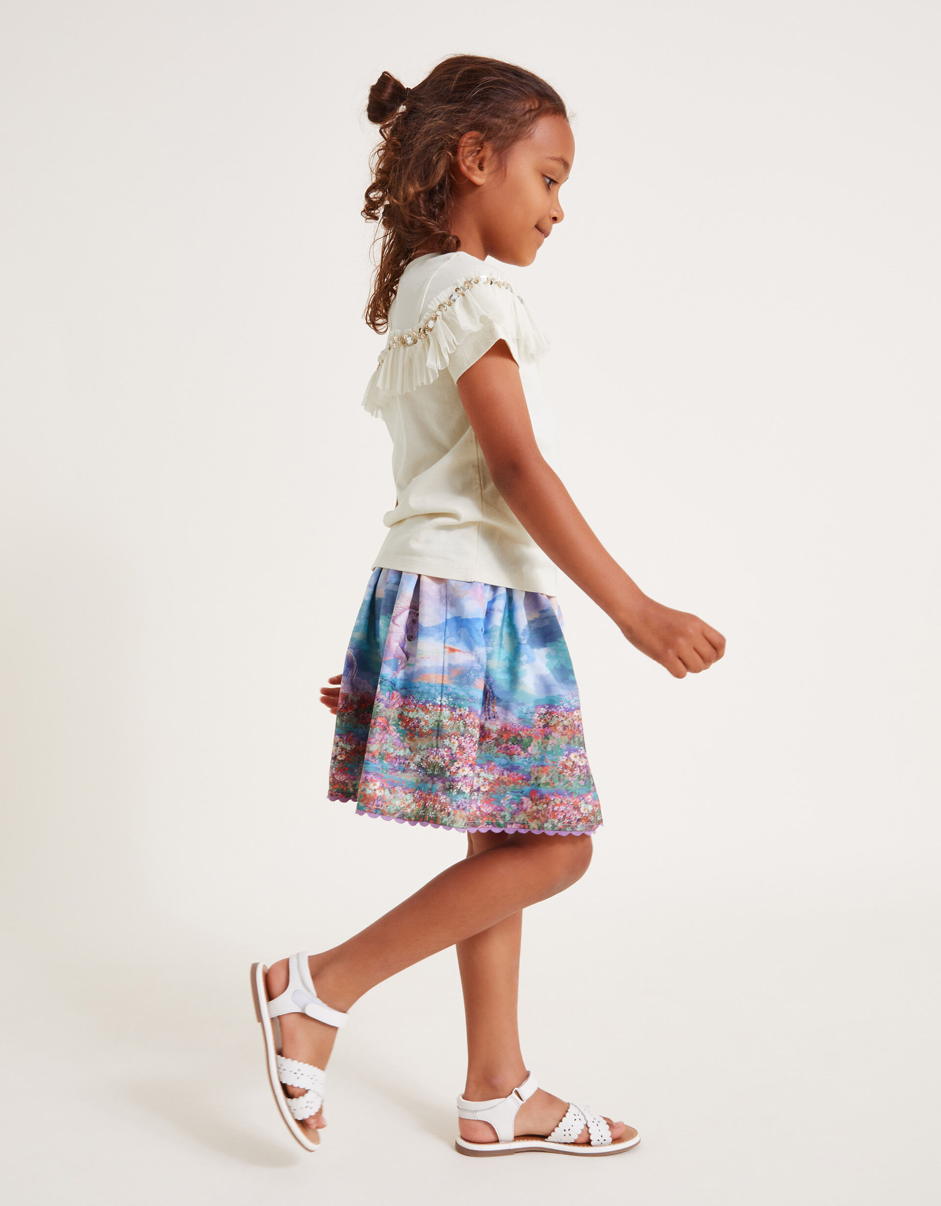Unicorn Landscape Skirt Pink
