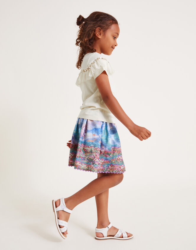 Unicorn Landscape Skirt, Pink (PINK), large
