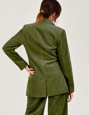 Cord Blazer Suit Jacket, Green (GREEN), large