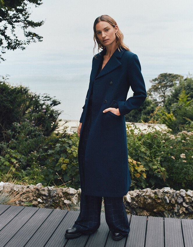 Jamie Military Coat, Blue (NAVY), large