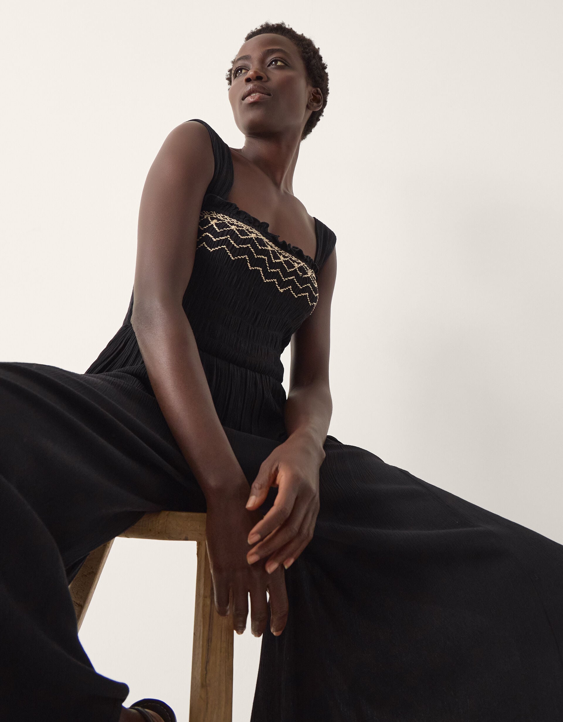 Billie Embroidered Jumpsuit Black | Jumpsuits | Monsoon UK.