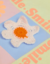 Crochet Daisy Top , White (WHITE), large