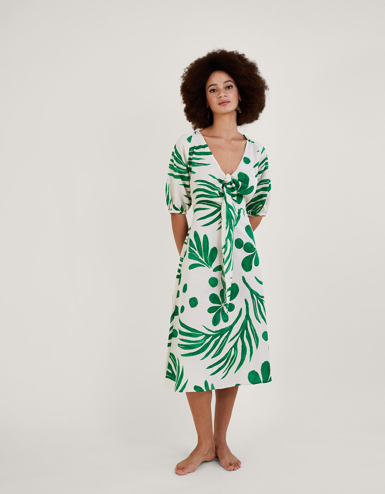 Palm print 2025 dress uk