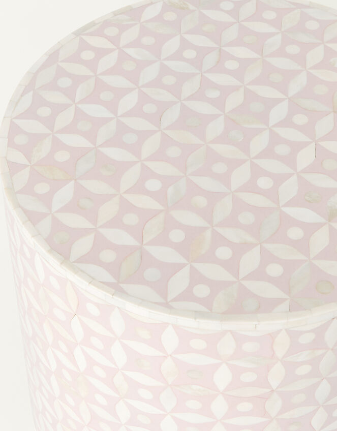 Patterned Cylinder Bedside Table, , large