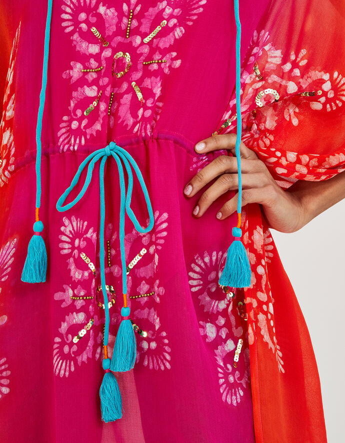 Olive Batik Button Kaftan