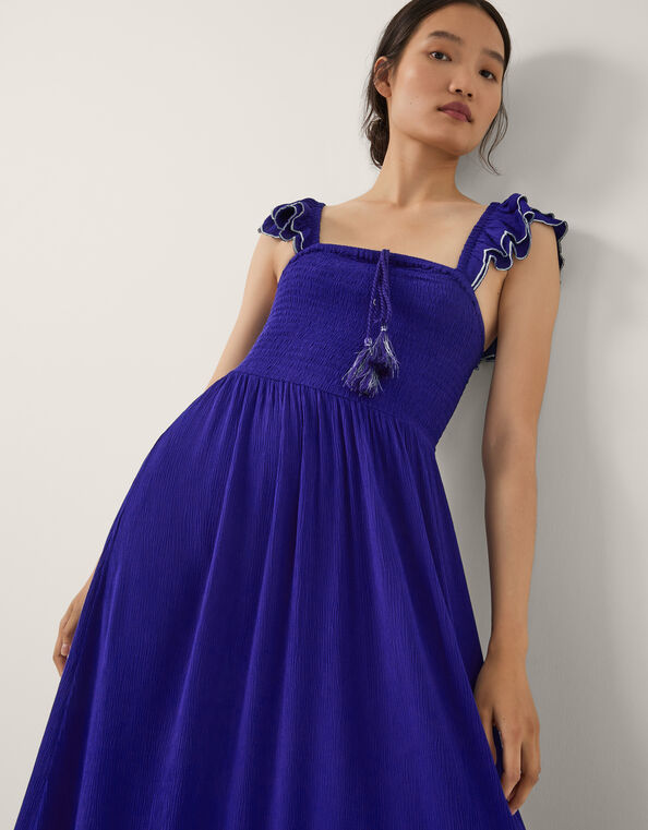 Ardra Embroidered Maxi Sundress, Blue (BLUE), large