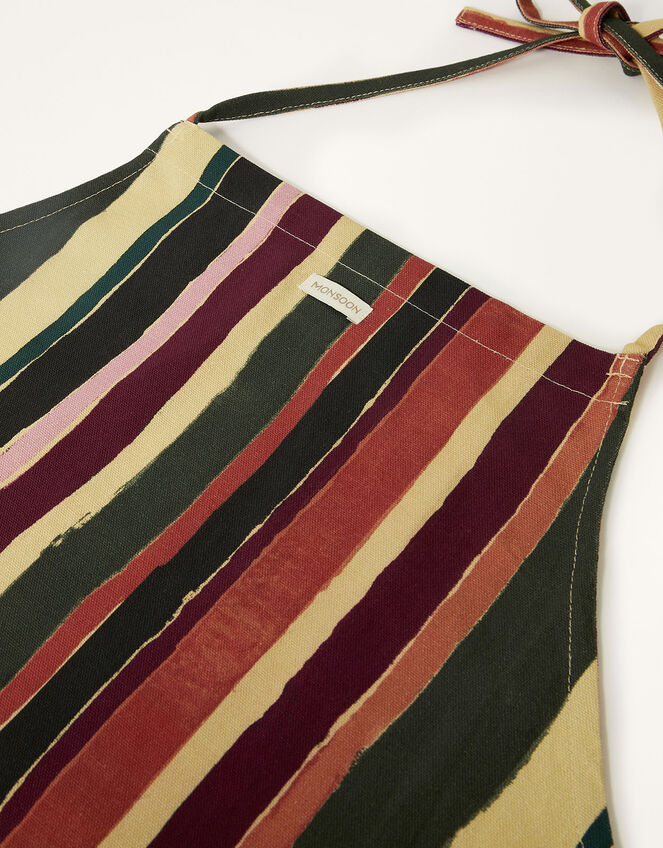 Stripe Print Apron, , large