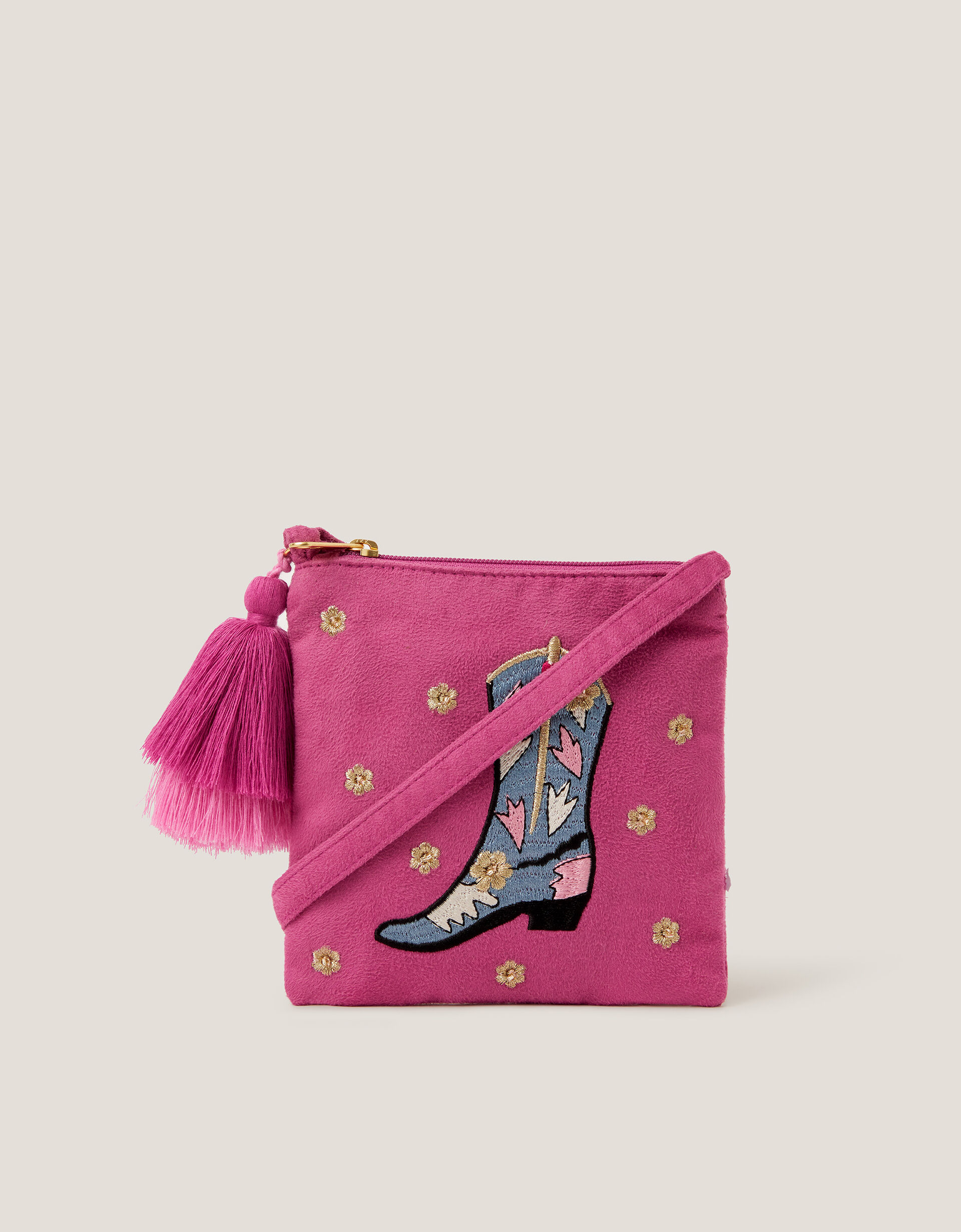 Cowgirl Embroidered Crossbody Bag