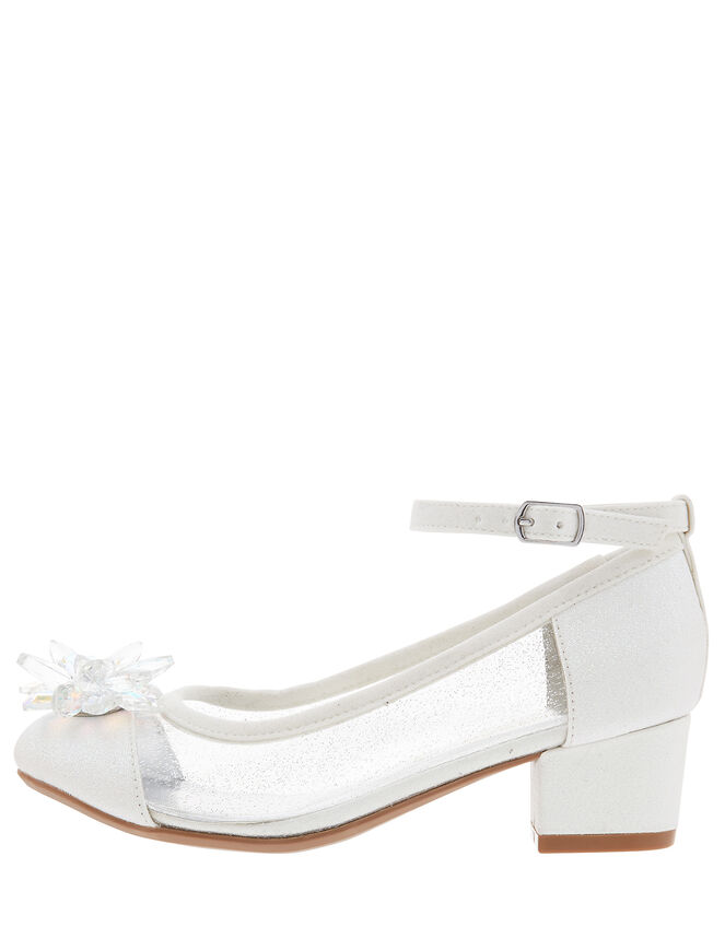 Sparkle Crystal Princess Shoes, Ivory (IVORY), large