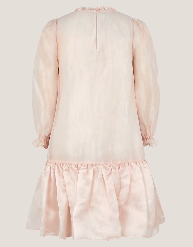 Nicolette Beaded Collar Party Dress, Gold (GOLD), large