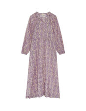 Maison Hotel Floral Tie Dress, Purple (PURPLE), large