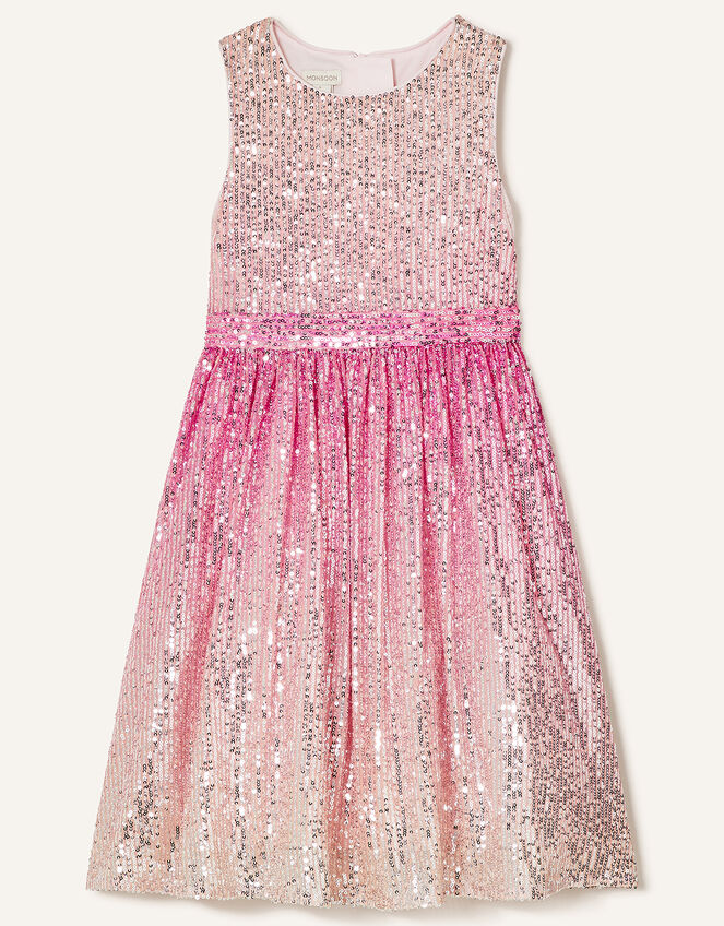 Ombre Sequin Dress, Pink (PINK), large