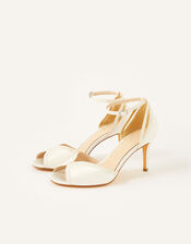 Kirsty Peep Toe Bridal Sandals, Ivory (IVORY), large