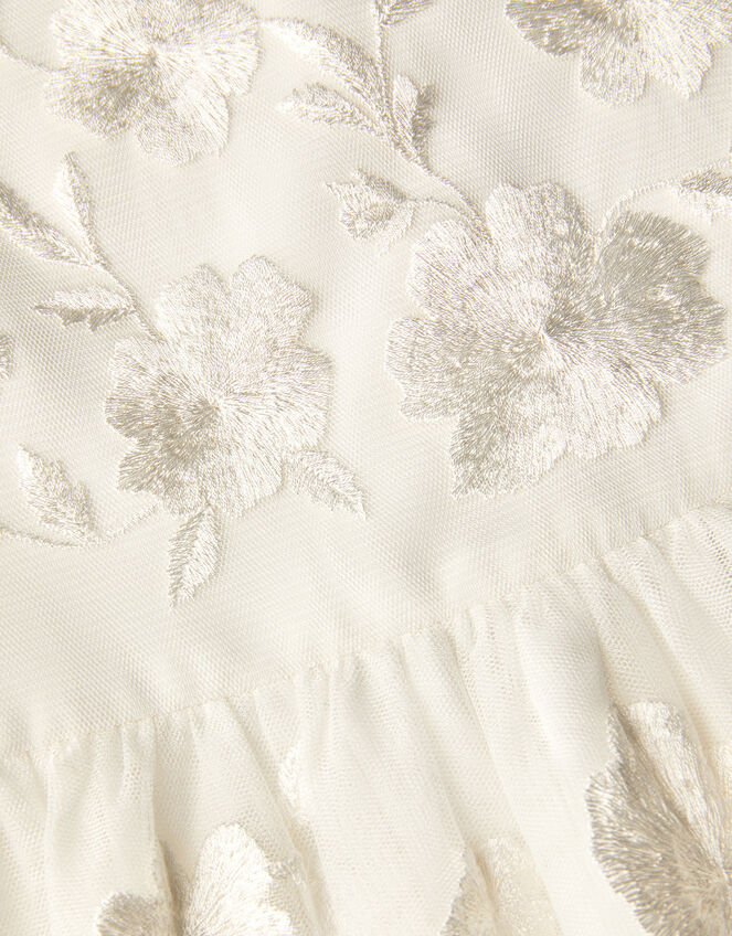 Luna Embroidered Dress, Ivory (IVORY), large
