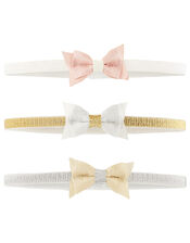 Baby Shimmer Bow Bando Multipack, , large