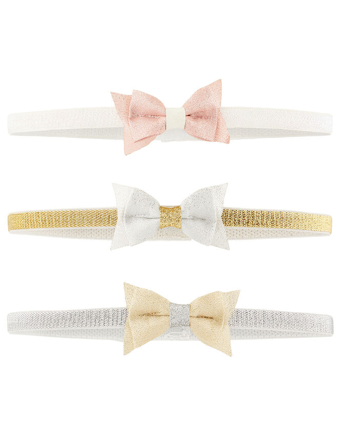 Baby Shimmer Bow Bando Multipack, , large